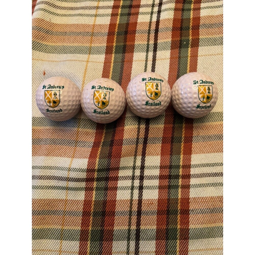 Lot of 4 St Andrews Scotland Souvenir Golf Balls